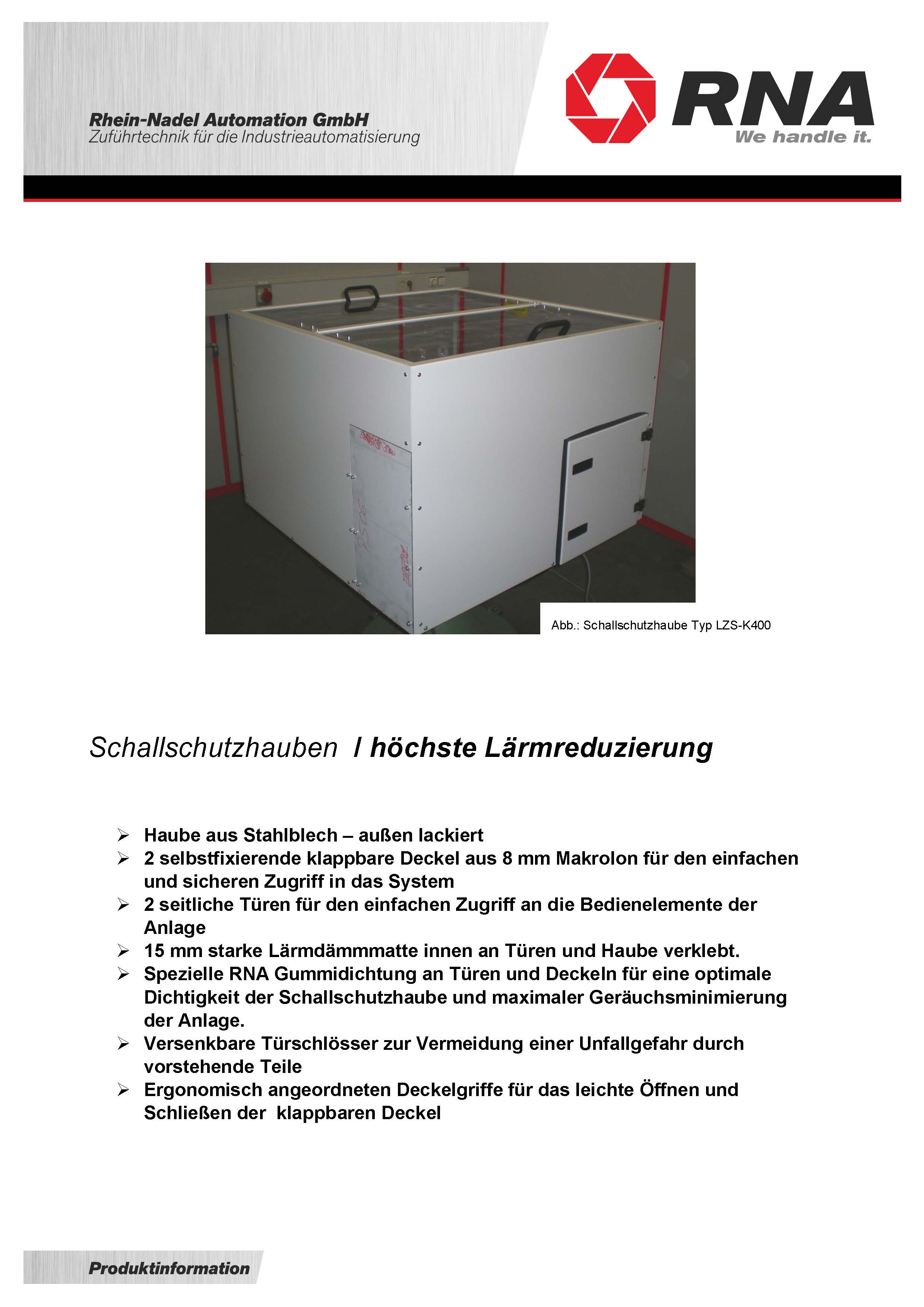 Schallschutzhauben